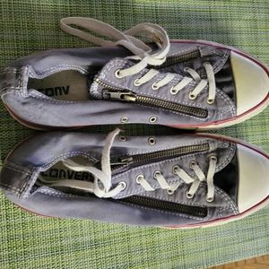 Cute zippered Converse shoes